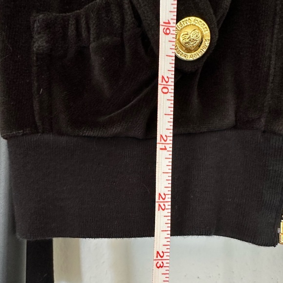 Twisted heart velvet zip up hoodie S - Picture 6 of 7